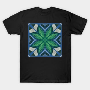 Green Leafy Mandala T-Shirt